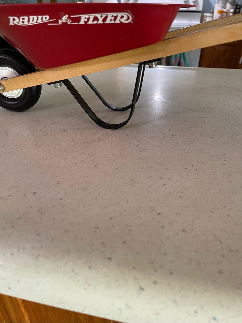 Radio Flyer Red Kids Wheelbarrow with Wooden Handles.    Doll Size! - Picture 4 of 6